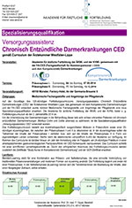 Spezialisierungsqualifikation Versorgungsassistenz Chronisch Entzündliche Darmerkrankungen CED