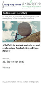 Download Programm der Fortbildungsveranstaltung "COVID-19 im Kontext medizinischer und psychosozialer Gegebenheiten und Fragestellung"