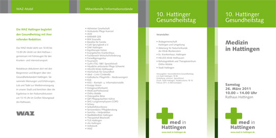 Programm 'Hattinger Gesundheitstag 2011'