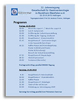 Programm der 22. Jahrestagung der Gesellschaft für Gastroenterologie in Nordrhein-Westfalen e.V.