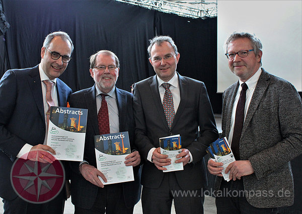 Prof. Dr. Andreas Tromm (EvK Hattingen), Dr. Dietrich Hüppe, PD Dr. Helfried Waleczek (EvK Hattingen) und PD Dr. Christoph Schmidt. Foto: Pielorz