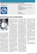 Nachruf Professor Dr. Burkard May